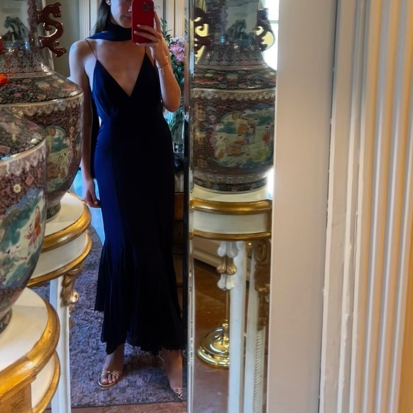 KHAITE Deep Purple Midi Dress - Picture 3 of 3